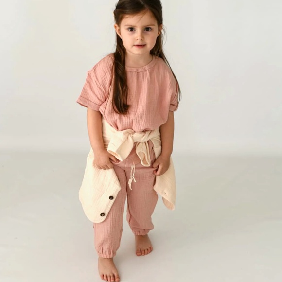 Bundle: 3 Kids Tales pull-on gauze/muslim cotton long pants size 4T (unisex) - Picture 2 of 10